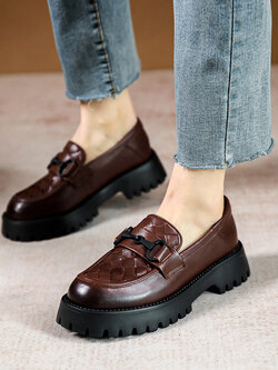 รองเท้าเท้าหนังวินเทจ 35 36 37 38 39 40