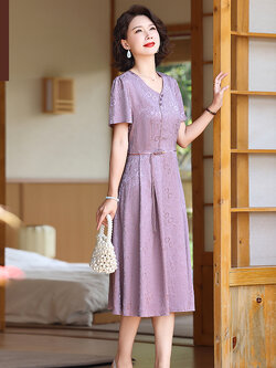 เสื้อผ้าผู้สูงอายุหญิง แฟชั่น เสื้อผ้าผู้หญิงวัย 60 มีขนาด XL-4XL