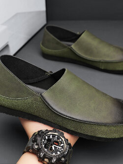 รองเท้าหนังผู้ชาย มีไซส์39-44 รองเท้าโลฟเฟอร์ชาย Slip-On Shoes มีขนาด39-44