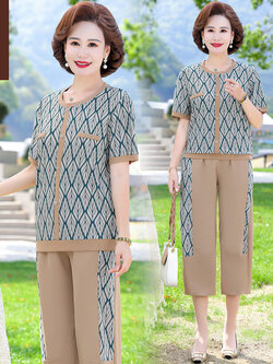 เสื้อผ้าผู้สูงอายุหญิง แฟชั่น เสื้อผ้าผู้หญิงวัย 60 มีขนาด XL-4XL