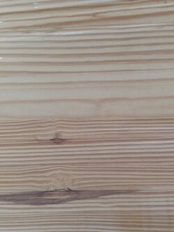 แผ่นไม้สนอเมริกา (มีตา) หนา 10 มม.