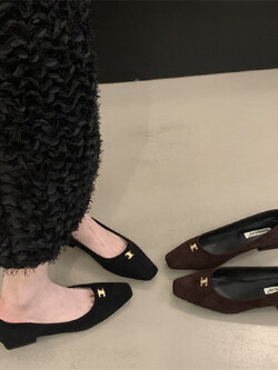 รองเท้าคัทชูผู้หญิงส้นเตี้ย ใส่สบาย มีขนาด35-43