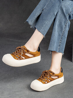 รองเท้าเท้าหนังวินเทจ 35 36 37 38 39 40