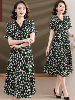 เสื้อผ้าผู้สูงอายุหญิง แฟชั่น เสื้อผ้าผู้หญิงวัย 60 มีขนาด XL-4XL