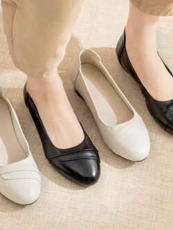 รองเท้าเท้าหนังวินเทจ 35 36 37 38 39 40