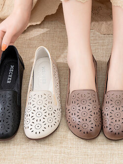 รองเท้าเท้าหนังวินเทจ 35 36 37 38 39 40