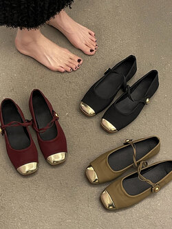 รองเท้าคัทชูผู้หญิงส้นเตี้ย ใส่สบาย มีขนาด35-40