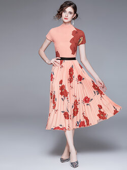 ชุดเดรสยาวสวยๆ ชุดเดรสยาวใส่สบาย ใส่ทำงาน มีขนาดS M L XL 2XL