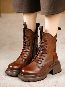 รองเท้าเท้าหนังวินเทจ 35 36 37 38 39 40