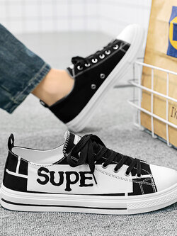 รองเท้าผ้าใบผู้ชายใส่สบาย รองเท้าผ้าใบชาย ใส่เที่ยว มีขนาด39-44