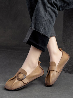 รองเท้าเท้าหนังวินเทจ 35 36 37 38 39 40