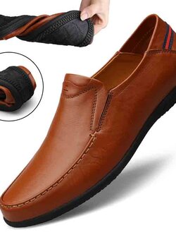 รองเท้าหนังผู้ชาย มีไซส์39-44 รองเท้าโลฟเฟอร์ชาย Slip-On Shoes มีขนาด39-44