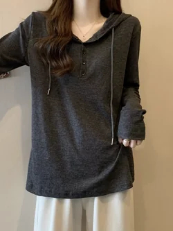 เสื้อยืดแขนยาว มีฮู้ด มีขนาด S M L XL สนใจทักแชท