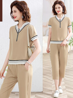 เสื้อผ้าผู้สูงอายุหญิง แฟชั่น เสื้อผ้าผู้หญิงวัย 60 มีขนาด XL-4XL