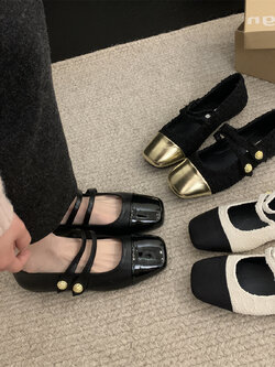 รองเท้าคัทชูผู้หญิงส้นเตี้ย ใส่สบาย มีขนาด35-43