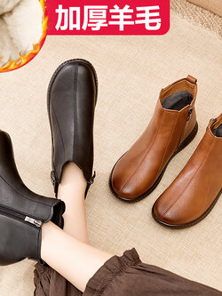 รองเท้าเท้าหนังวินเทจ 35 36 37 38 39 40