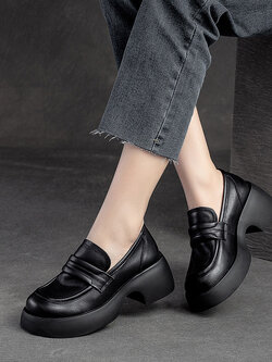 รองเท้าเท้าหนังวินเทจ 35 36 37 38 39 40