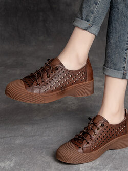 รองเท้าเท้าหนังวินเทจ 35 36 37 38 39 40