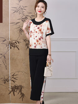 เสื้อผ้าผู้สูงอายุหญิง แฟชั่น เสื้อผ้าผู้หญิงวัย 60 มีขนาด XL-4XL