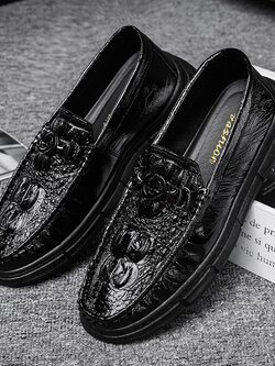 รองเท้าหนังผู้ชาย มีไซส์39-44 รองเท้าโลฟเฟอร์ชาย Slip-On Shoes มีขนาด39-44