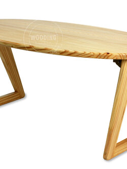 โต๊ะพับไม้สน