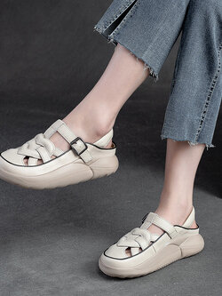 รองเท้าเท้าหนังวินเทจ 35 36 37 38 39 40