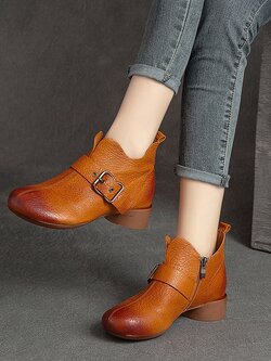 รองเท้าเท้าหนังวินเทจ 35 36 37 38 39 40