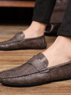 รองเท้าหนังผู้ชาย มีไซส์39-44 รองเท้าโลฟเฟอร์ชาย Slip-On Shoes มีขนาด39-44