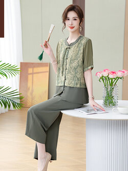 เสื้อผ้าผู้สูงอายุหญิง แฟชั่น เสื้อผ้าผู้หญิงวัย 60 มีขนาด XL-4XL