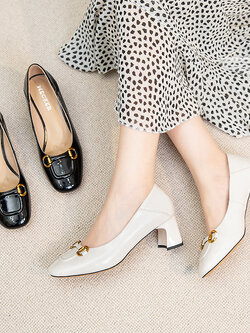 รองเท้าเท้าหนังวินเทจ 35 36 37 38 39 40