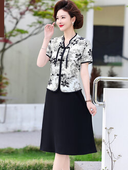 เสื้อผ้าผู้สูงอายุหญิง แฟชั่น เสื้อผ้าผู้หญิงวัย 60 มีขนาด XL-4XL