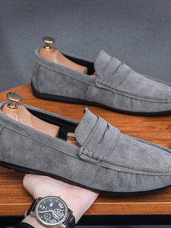 รองเท้าหนังผู้ชาย มีไซส์39-44 รองเท้าโลฟเฟอร์ชาย Slip-On Shoes มีขนาด39-44