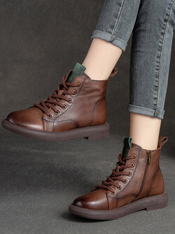 รองเท้าเท้าหนังวินเทจ 35 36 37 38 39 40