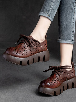 รองเท้าเท้าหนังวินเทจ 35 36 37 38 39 40