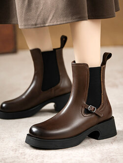 รองเท้าเท้าหนังวินเทจ 35 36 37 38 39 40