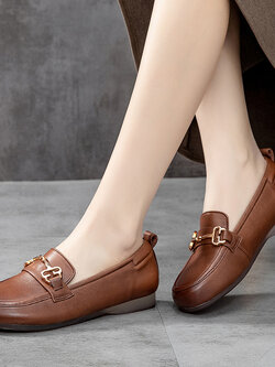 รองเท้าเท้าหนังวินเทจ 35 36 37 38 39 40