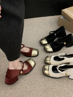 รองเท้าคัทชูผู้หญิงส้นเตี้ย ใส่สบาย มีขนาด35-43