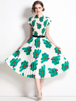 ชุดเดรสยาวสวยๆ ชุดเดรสยาวใส่สบาย ใส่ทำงาน มีขนาดS M L XL 2XL