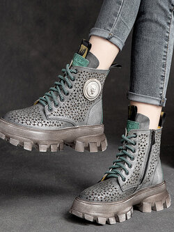 รองเท้าเท้าหนังวินเทจ 35 36 37 38 39 40