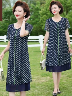 เสื้อผ้าผู้สูงอายุหญิง แฟชั่น เสื้อผ้าผู้หญิงวัย 60 มีขนาด XL-4XL