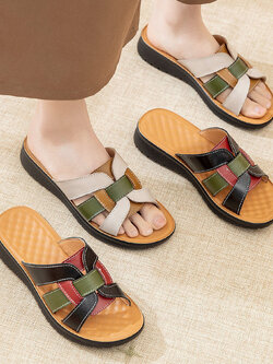 รองเท้าเท้าหนังวินเทจ 35 36 37 38 39 40