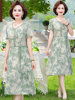 เสื้อผ้าผู้สูงอายุหญิง แฟชั่น เสื้อผ้าผู้หญิงวัย 60 มีขนาด XL-4XL