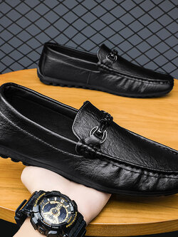รองเท้าหนังผู้ชาย มีไซส์39-44 รองเท้าโลฟเฟอร์ชาย Slip-On Shoes มีขนาด39-44
