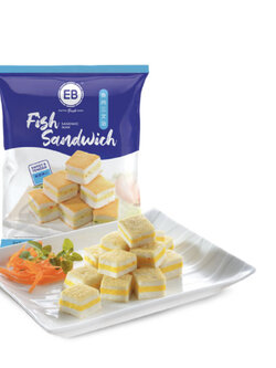 FISH SANDWICH เต้าหู้ปลา (รูปแซนวิส) EB 500G/PACK
