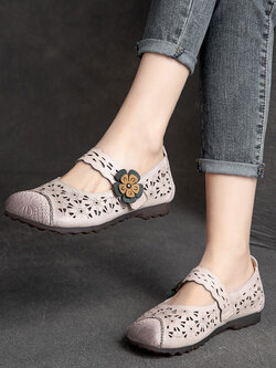 รองเท้าเท้าหนังวินเทจ 35 36 37 38 39 40