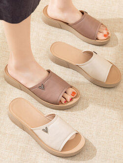 รองเท้าเท้าหนังวินเทจ 35 36 37 38 39 40