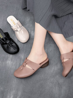 รองเท้าเท้าหนังวินเทจ 35 36 37 38 39 40