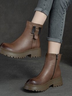 รองเท้าเท้าหนังวินเทจ 35 36 37 38 39 40