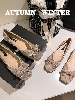 รองเท้าคัทชูผู้หญิงส้นเตี้ย ใส่สบาย มีขนาด35-43