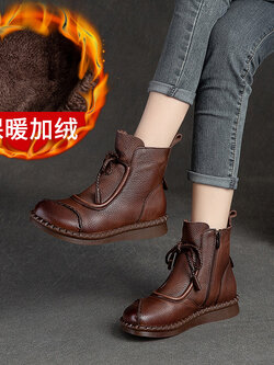 รองเท้าเท้าหนังวินเทจ 35 36 37 38 39 40